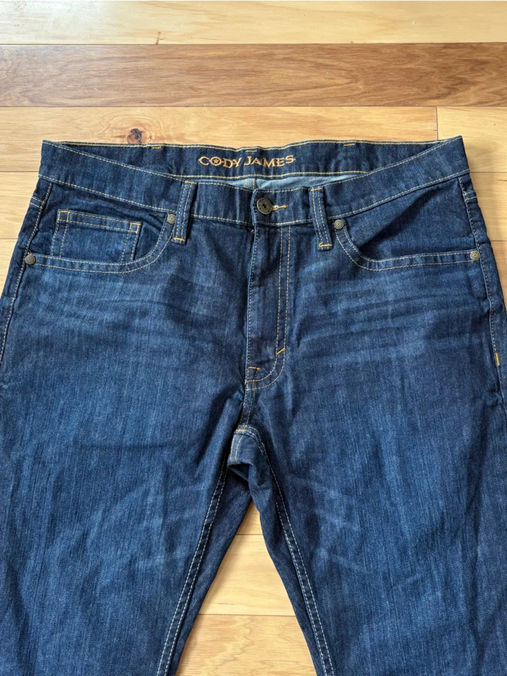 Cody James Jackson Slim Straight Jeans Mens 38x34 Dark Wash Western Denim